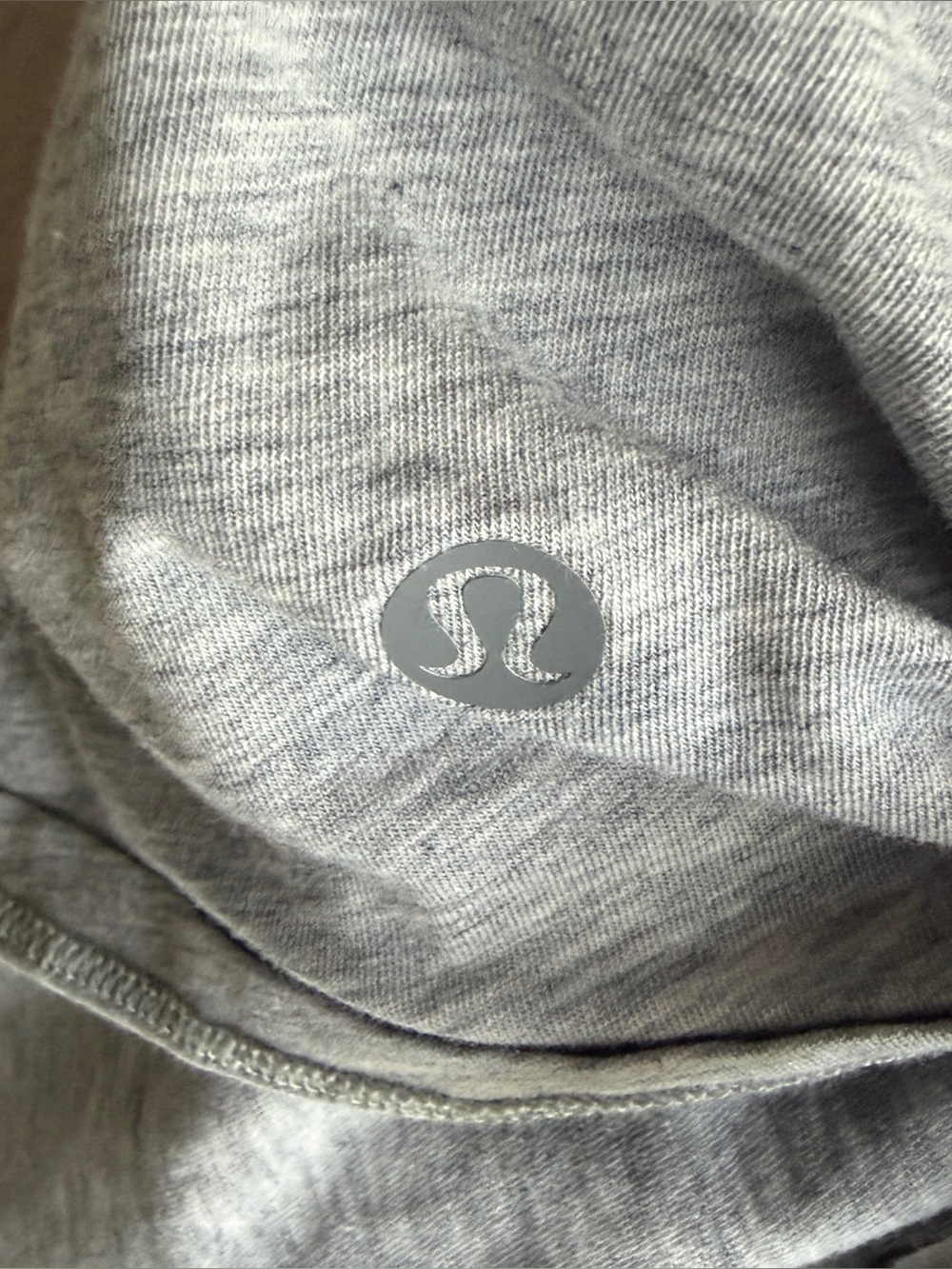 Lululemon All‎ Tied Up Tank Heathered Light Grey Pima Cotton - Picture 5 of 7